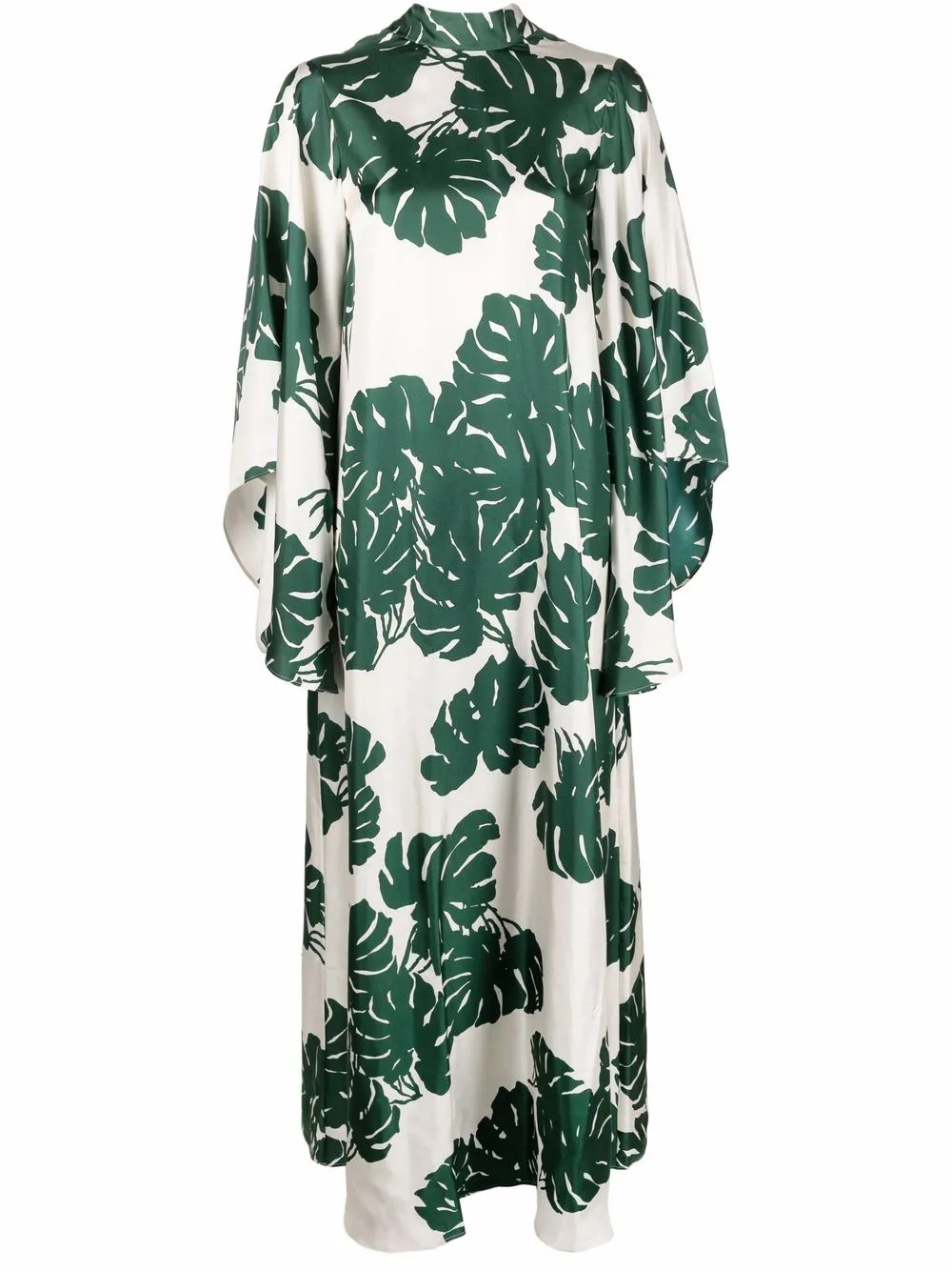 La DoubleJ Magnifico foliage-print Silk Dress - Farfetch | Farfetch Global