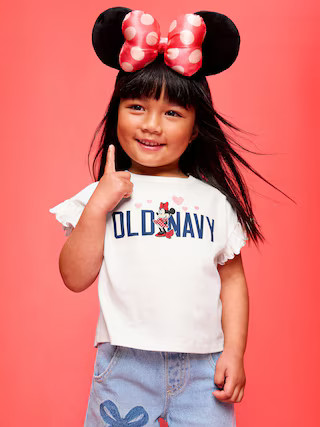 Old Navy x Disney Minnie Mouse Ruffle-Sleeve T-Shirt for Toddler Girls | Old Navy (US)