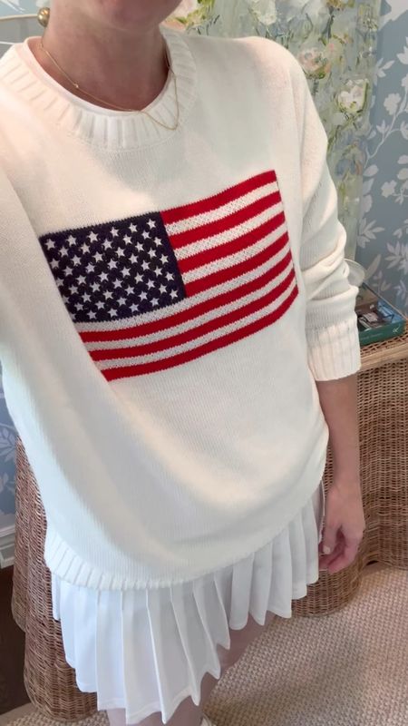 Memorial Day Weekend Prep! 

🇺🇸 LOVE this American flag sweater! I’m wearing my normal size medium, but it runs generous! 

The kids clothing pieces are The Broke Brooke for Edgehill Collection at Dillard’s! 

Living room furniture pieces are Nellie Howard Ossi! 