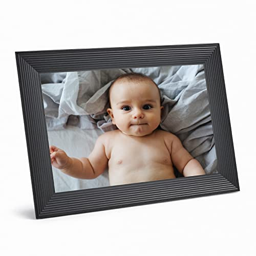 Aura Carver Luxe HD Smart Digital Picture Frame 10.1 Inch WiFi Cloud Digital Photo Frame, Free Un... | Amazon (US)