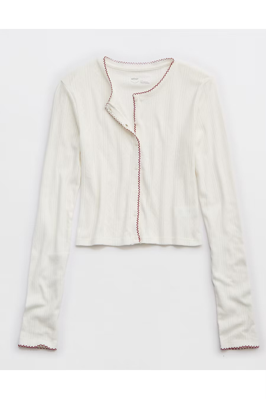 Aerie Off-Duty Pointelle Cardigan Women's Soft Muslin M | American Eagle Outfitters (US & CA)