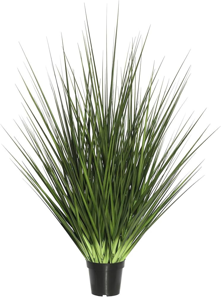 Vickerman Everyday 36" Artificial Extra Full Green Grass with Black Plastic Pot - Faux Grass Plan... | Amazon (US)