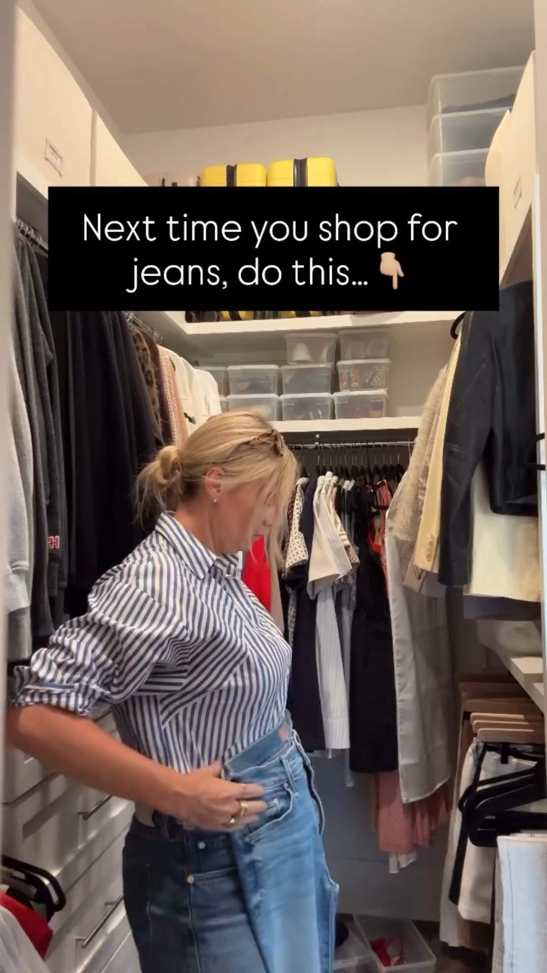 Denim shopping doesn’t have to be frustrating if you know what to look for. Next time you’re on the hunt for the perfect pair, remember this: 

🔹 Know your rise preference — Do you feel best in high-rise, mid-rise, or low-rise? This small detail makes a big difference in comfort and fit. 

🔹 Check the stretch factor — A little stretch adds comfort, but too much can lead to sagging. Aim for 1-2% elastane for structure and give. 

🔹 Focus on fit, not size — Every brand fits differently, so try multiple sizes to find the one that flatters your body. The number on the tag doesn’t matter — the fit does! 

Bonus tip: If they fit your hips but gap at the waist, a tailor can fix that. Never settle for jeans that don’t make you feel amazing! 

#JeansShoppingTips #DenimStyleSecrets #FlatteringJeans #PerfectFitEveryTime #PersonalStylistTips #BodyConfidentStyle #ShoppingMadeSimple #WardrobeConfidence #StyleForRealLife #personalstylist #nashvillestylist