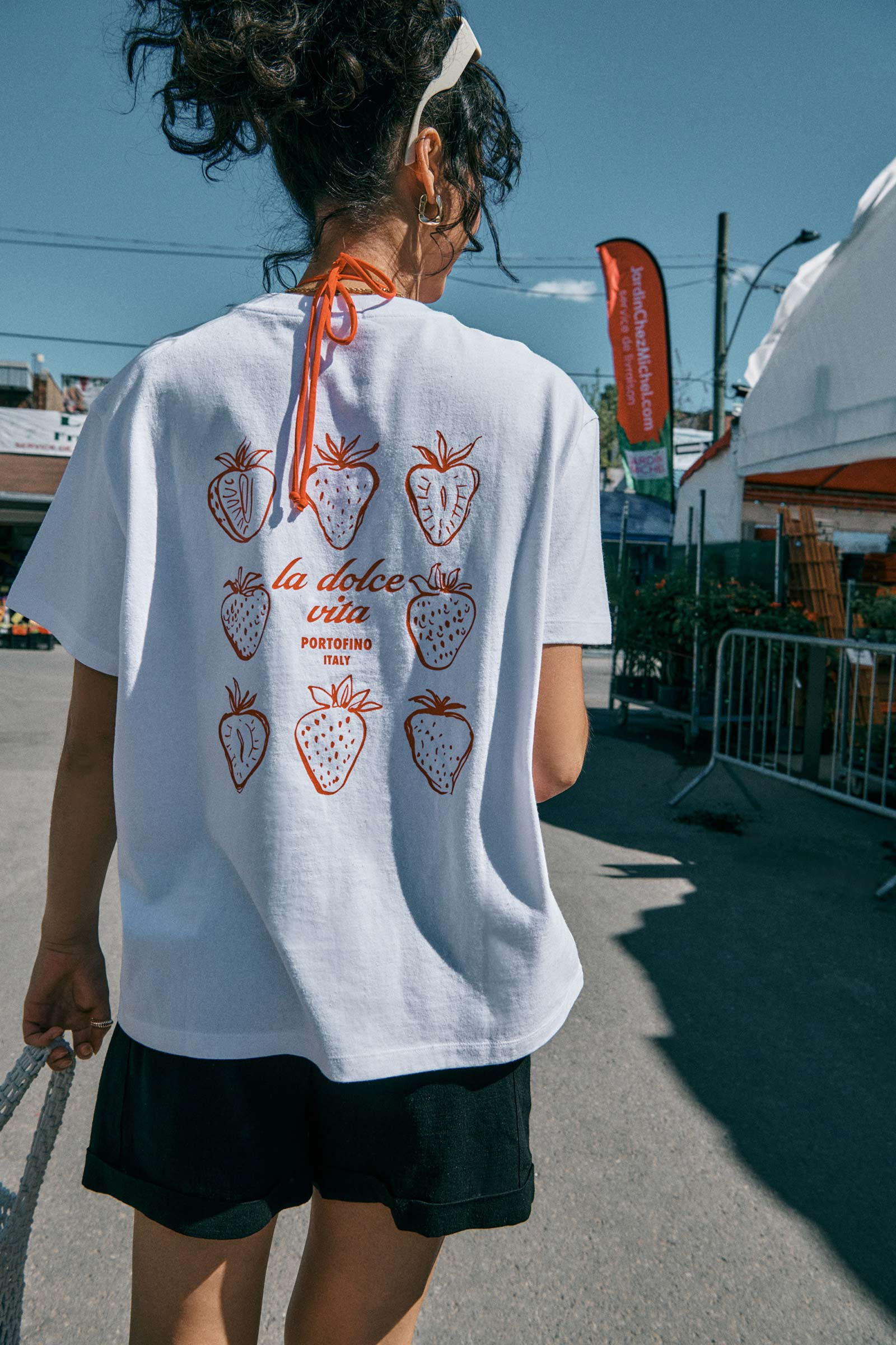 A.C.W. Strawberry Print Relaxed T-shirt | Ardene