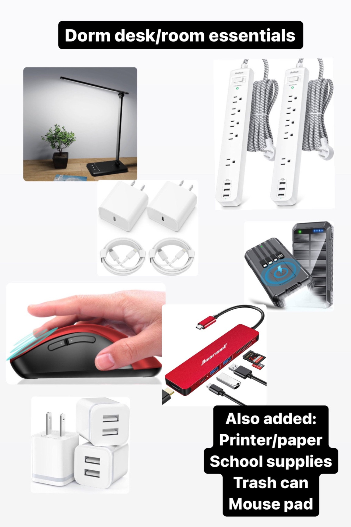 College dorm/desk essentials 

#LTKBacktoSchool #LTKhome
