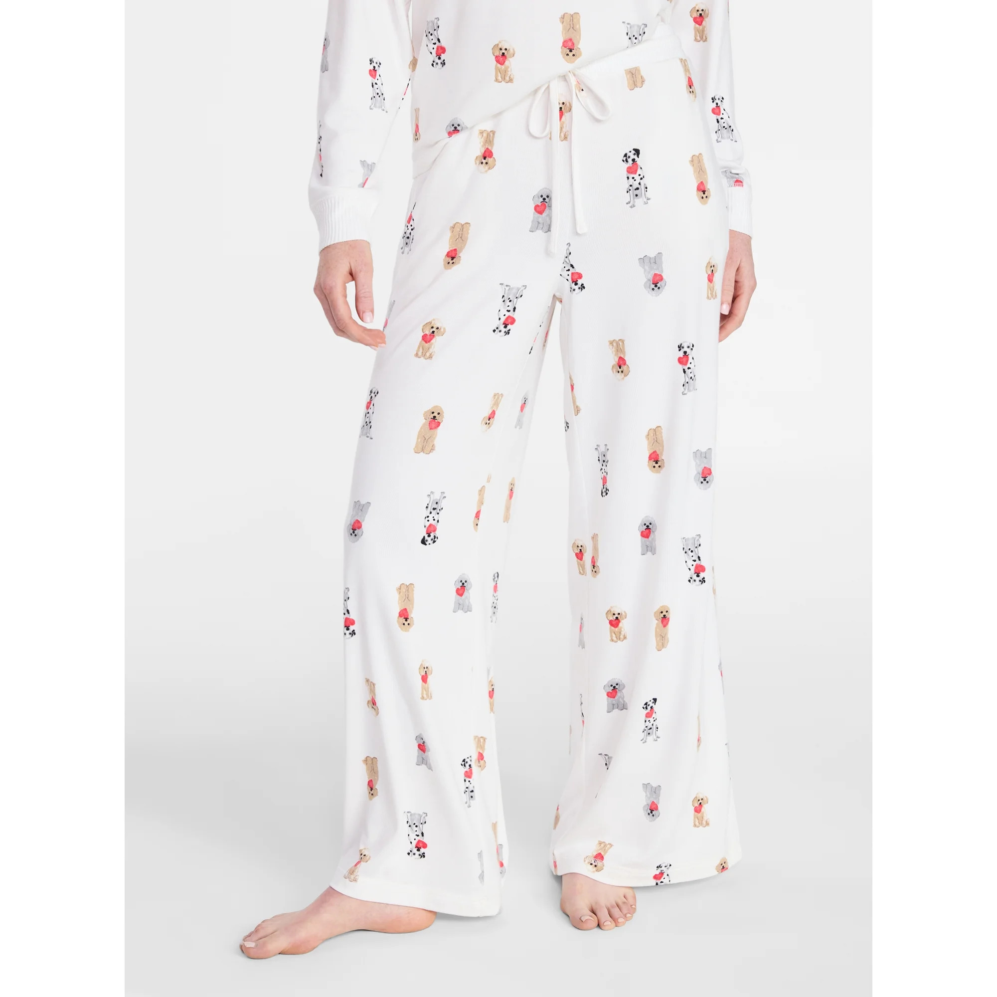 Joyspun Women's Cozy Lounge Collection Hacci Knit Sleep Pants, 29.5'' Inseam, Sizes XS-3X | Walmart (US)