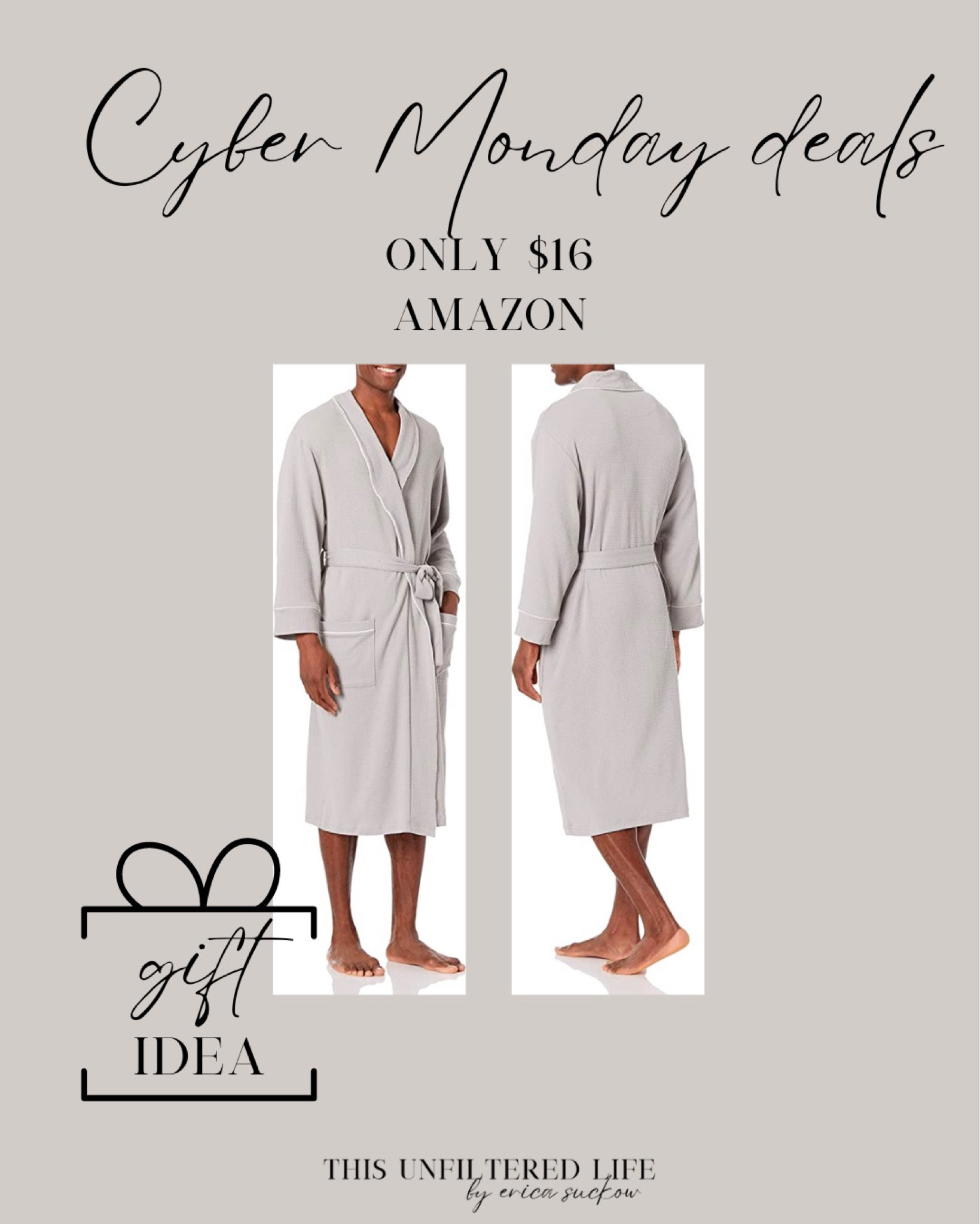 Amazon robes for men on sale for cyber Monday only $16, today only
Gifts for in-laws, gifts for him, gifts for boyfriend, gifts for fiancé 

#LTKCyberweek #LTKGiftGuide #LTKsalealert