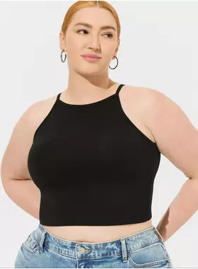 Foxy High Neck Crop Top | Torrid (US & Canada)