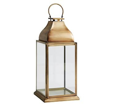Chester Brushed Lantern, Brass - Large | Pottery Barn (US)