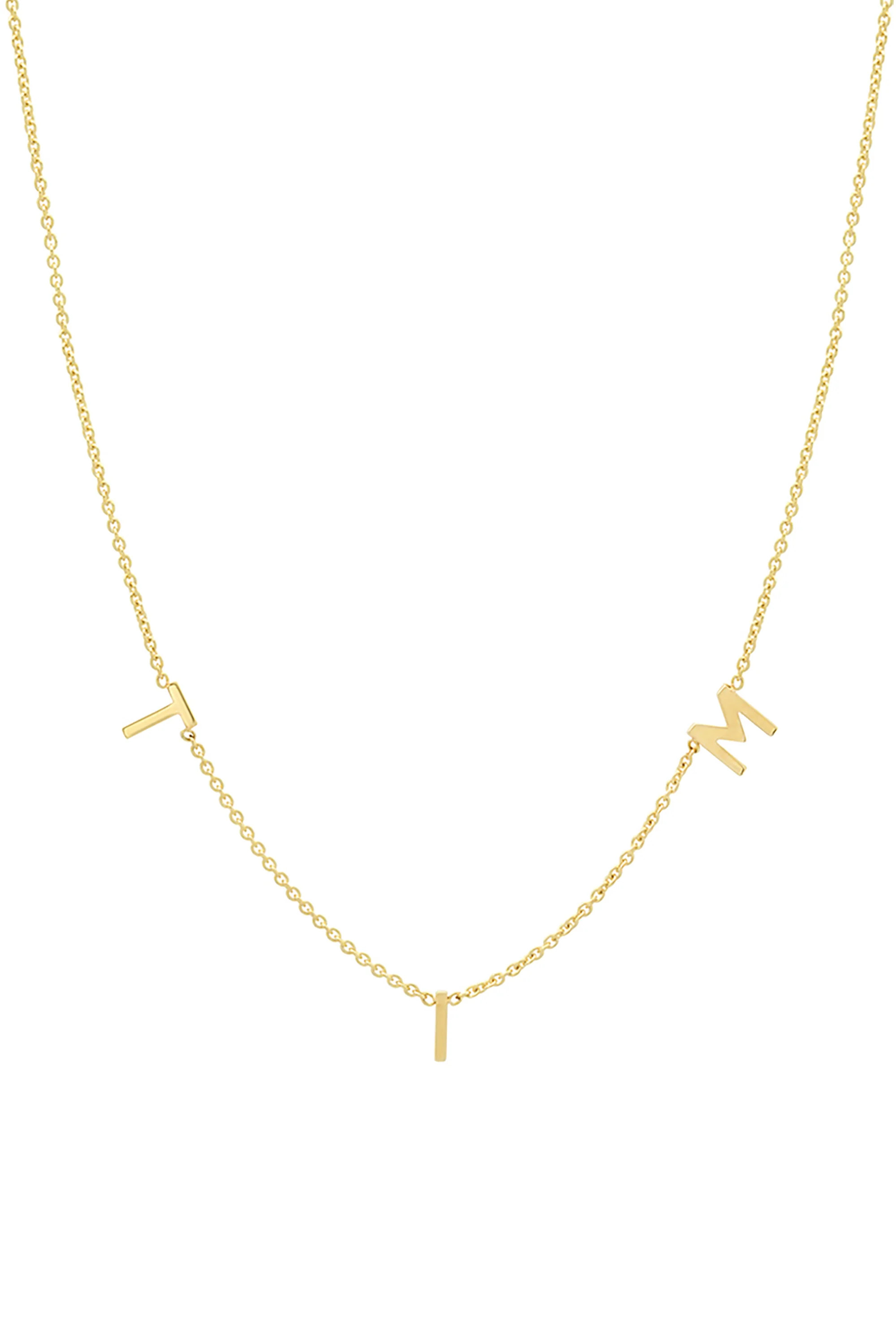 THE ORIGINAL SPACED LETTER NECKLACE - Small® | BYCHARI