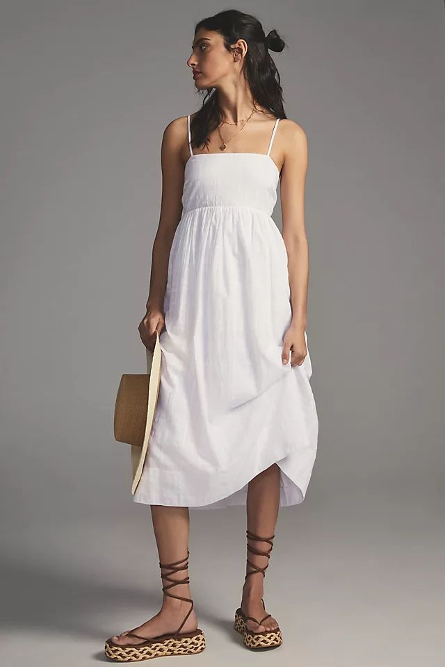 Sunday in Brooklyn Squareneck Midi Dress | Anthropologie (US)