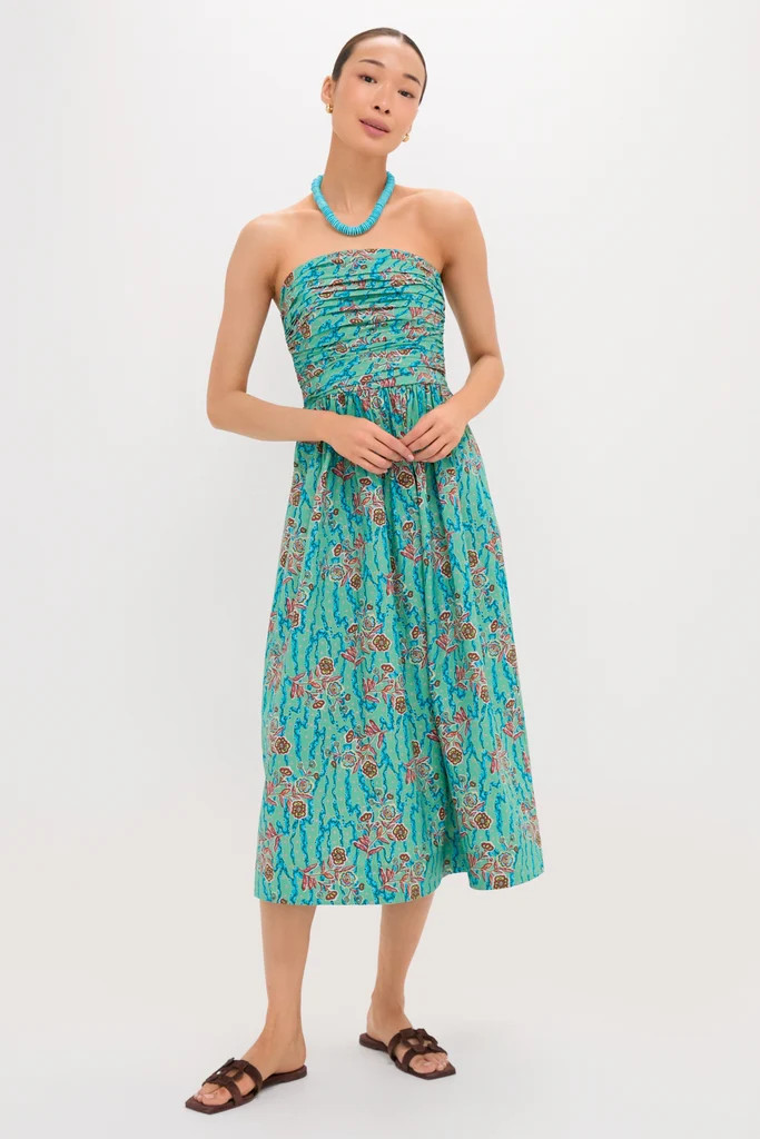 Fauvist Floral Strapless Mireille Dress | Tuckernuck (US)