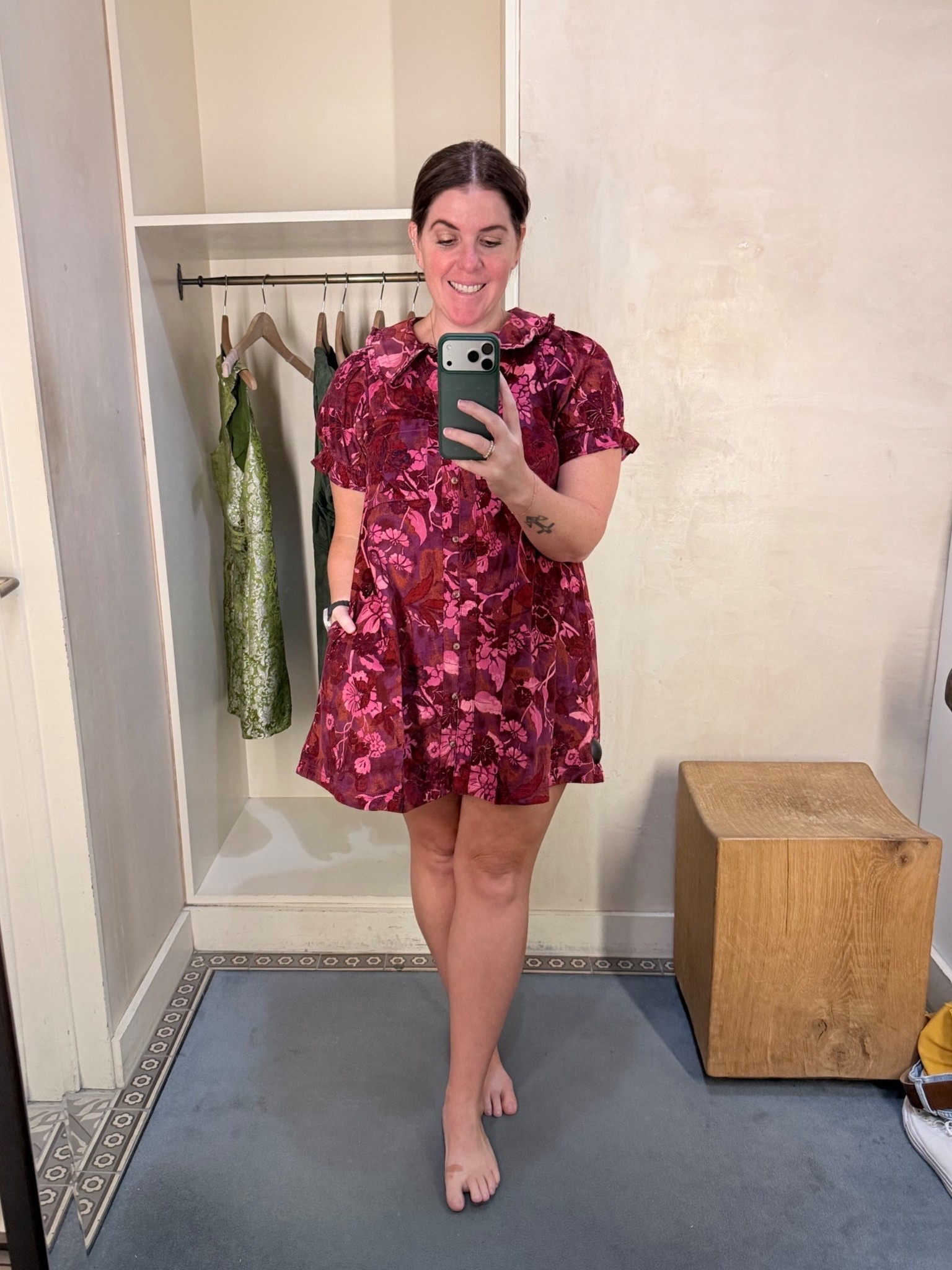 Original price: $158.00
Sale price: $99.95

Plus you get an additional 50% off the sale price! This dress runs TTS and can take through the spring and summer! 

#LTKMidsize #LTKSaleAlert #LTKFindsUnder50