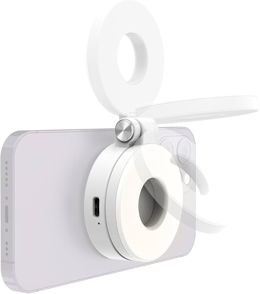 Magnetic Selfie Light for iPhone Magsafe, Portable Phone Ring Light for Video Recording, Recharge... | Amazon (US)