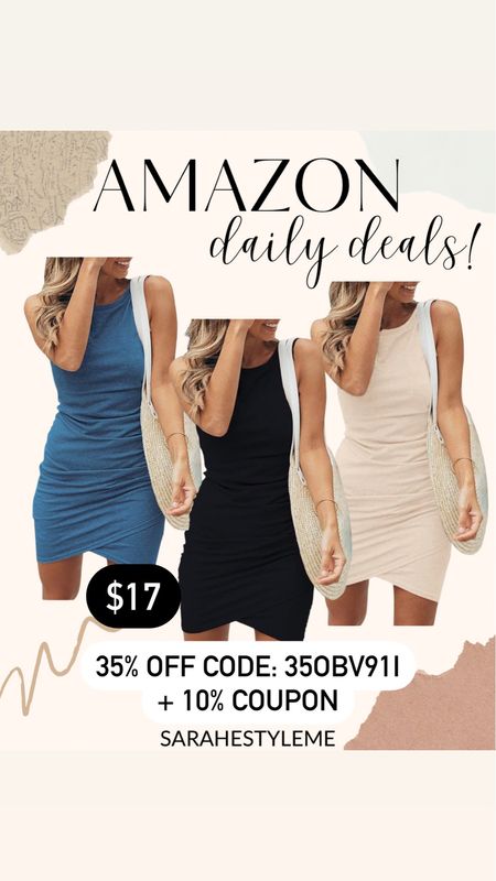 AMAZON DAILY DEALS ✨ Fri 2/23 Swipe right for the codes & enter at Amazon checkout 

FOLLOW ME @sarahestyleme for more Amazon daily deals, Walmart finds, and outfit ideas! 

*Deals can end/change at any time, some colors/sizes may be excluded from the promo 


@amazonfashion #founditonamazon #amazonfashion #amazonfinds #ltkunder50 #ltkfind #momstyle #dealoftheday #amazonprime #outfitideas #ltkxprime #ltksalealert  #ootdstyle #outfitinspo #dailydeals #styletrends #fashiontrends #outfitoftheday #outfitinspiration #styleblog #stylefinds #salealert #amazoninfluencerprogram #casualstyle #everydaystyle #affordablefashion #promocodes #amazoninfluencer #styleinfluencer #outfitidea #lookforless #dailydeals

Spring dress
Summer dress
Spring transitions 
Closet staples 

#LTKsalealert #LTKfindsunder50 #LTKSpringSale