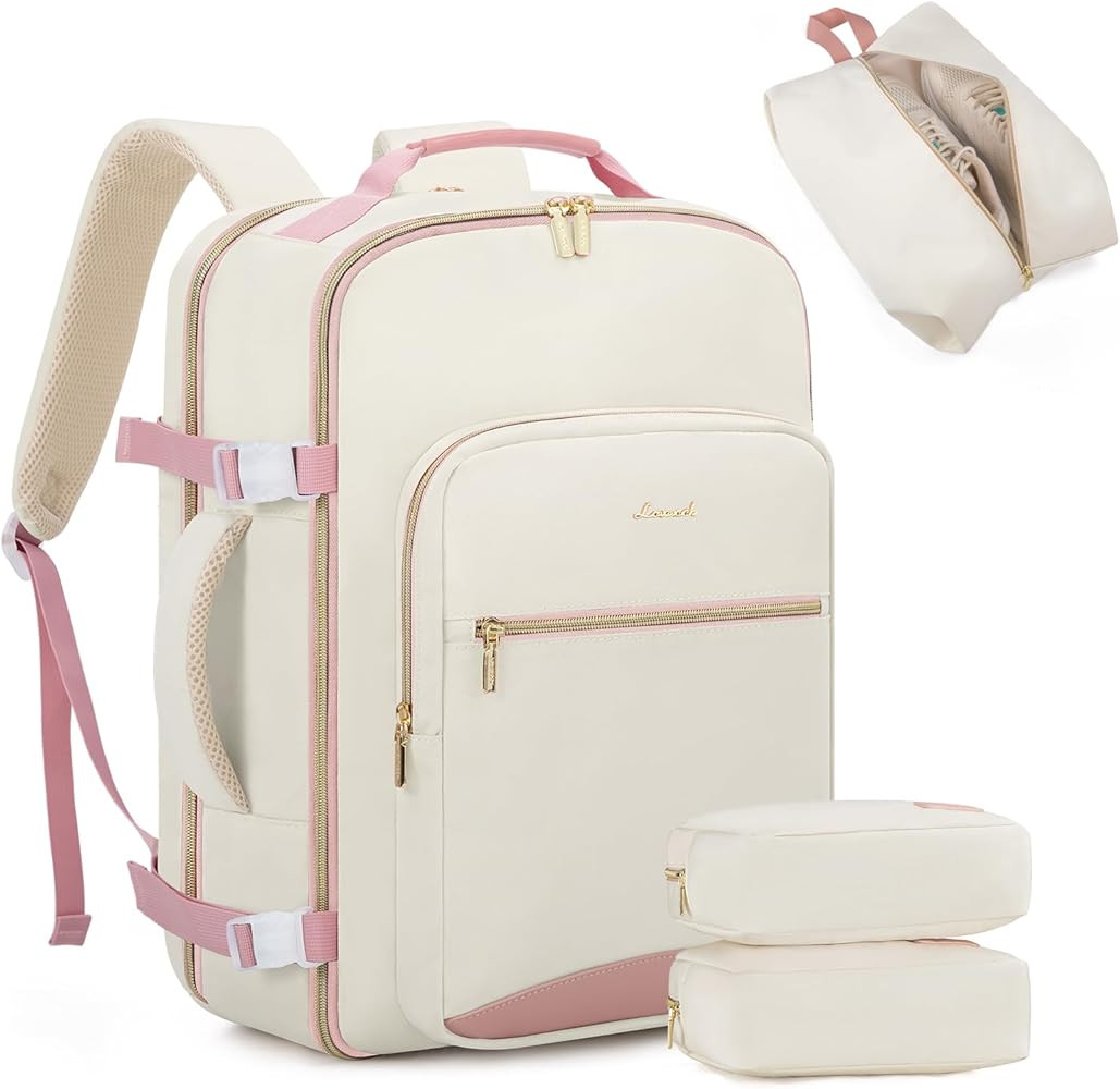 LOVEVOOK 40L Large Travel Backpack for Women Men, 17 Inch Carry on Backpack for Traveling on Airp... | Amazon (US)