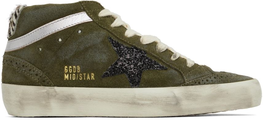 Golden Goose - Khaki Mid Star Sneakers | SSENSE