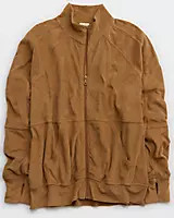 OFFLINE By Aerie Towel Terry Full Zip Sweatshirt | Aerie