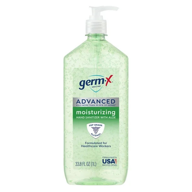 Germ-X Advanced Hand Sanitizer, with Aloe, 33.8 fl oz - Walmart.com | Walmart (US)
