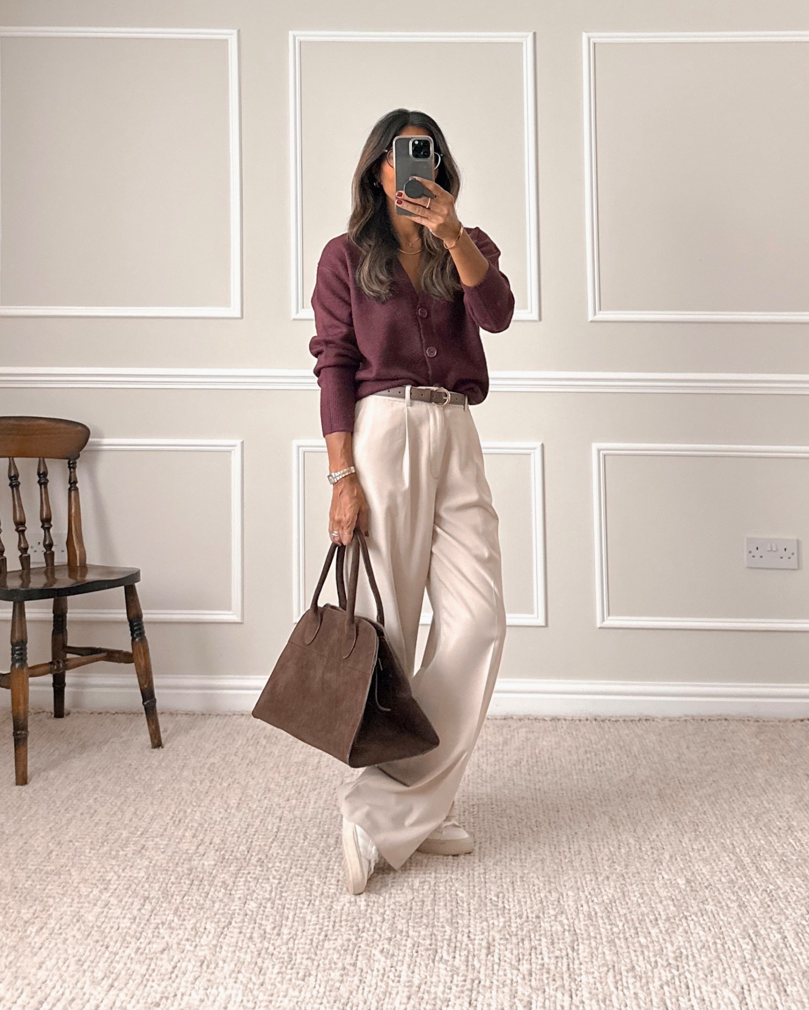 Burgundy cardigan - I shared this look last year and it was really popular with you guys. The cardigan is now back in stock for this Autumn too so linking for you. I’m wearing a size small. 
The trousers are also from last year so if/when they come back, I’ll also link x



#LTKeurope #LTKautumn
