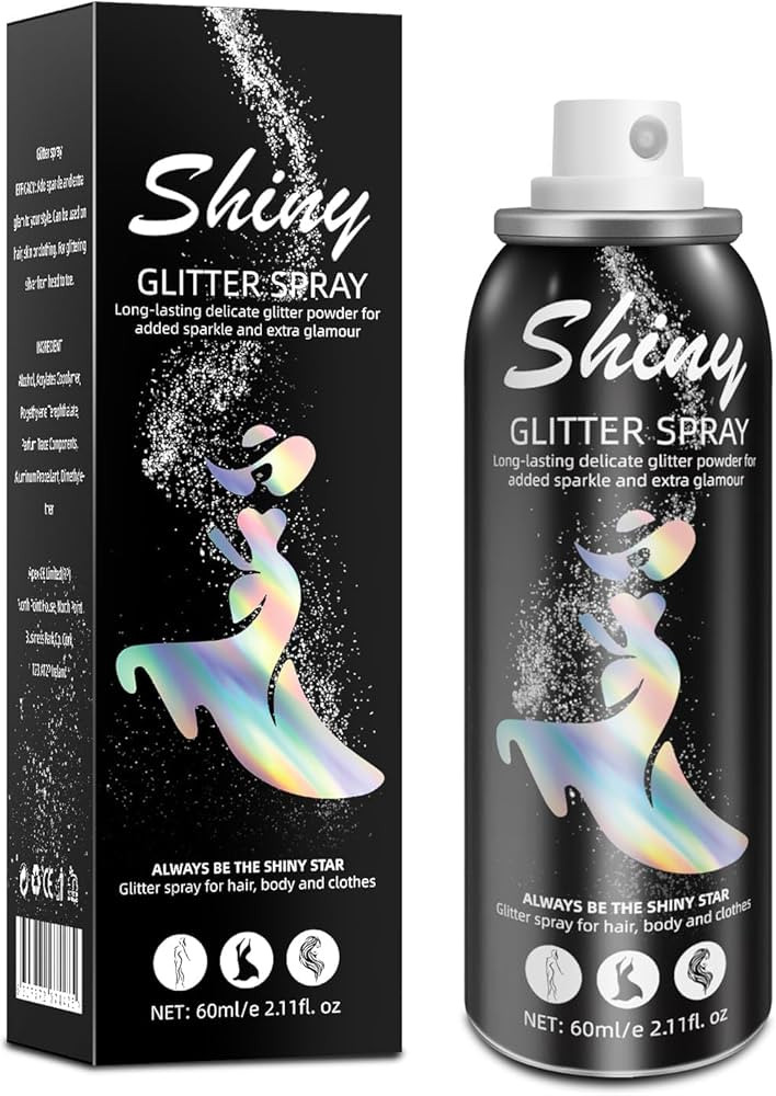 Body Glitter, Body Glitter Spray, Glitter Spray for Hair and Body, Long-Lasting and Quick-Drying ... | Amazon (US)