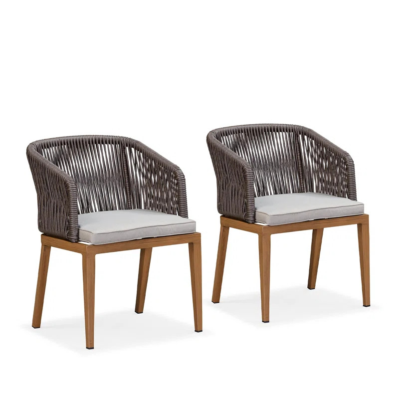 Patio Dining Armchair with Cushion | Wayfair North America