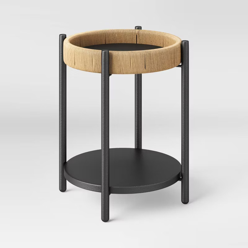 Wicker Wrapped Tiered Accent Table - Threshold™ | Target