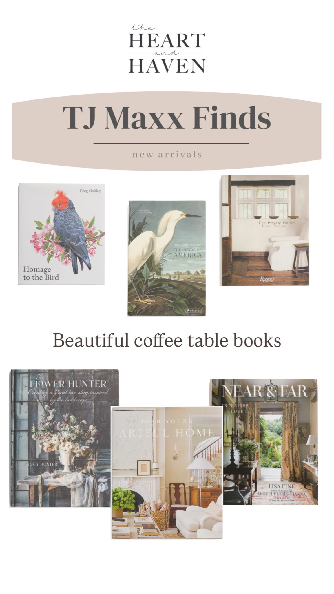 Stunning coffee table books to style with but also to flip through and get tons of design inspo. 
