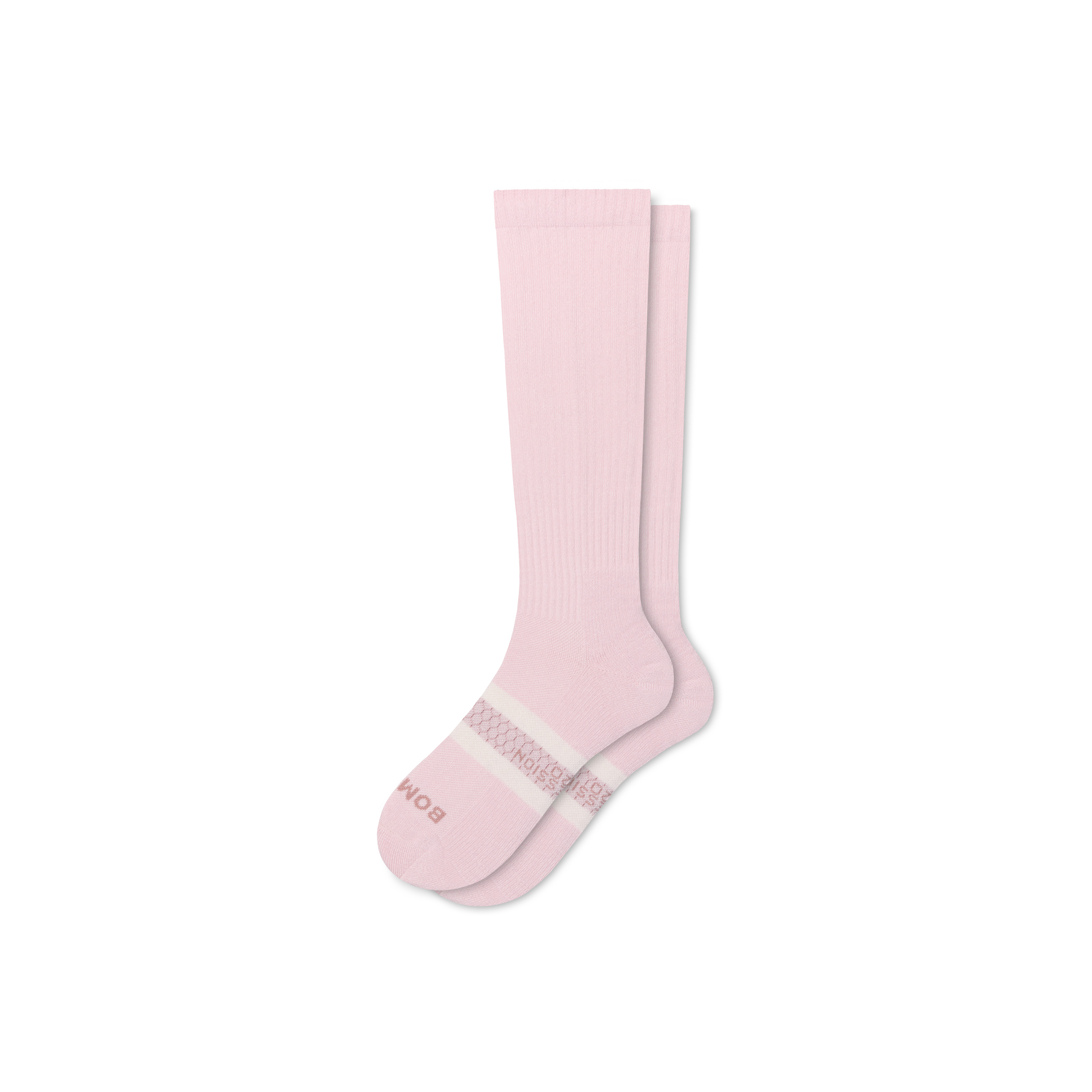 Women's Everyday Compression Knee High Socks (15-20mmHg) - Rosewater - Medium - Cotton Blend - Bombas | Bombas