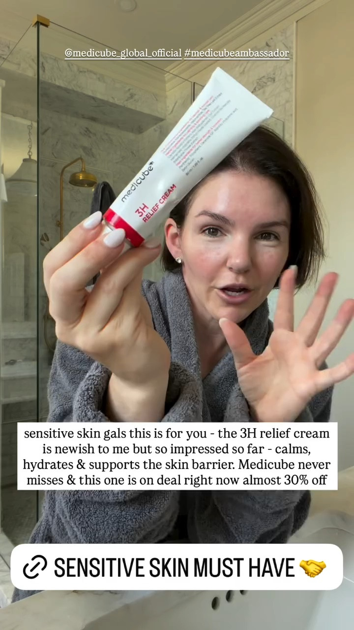 sensitive skin gals this is for you - the 3H relief cream is newish to me but so impressed so far - calms, hydrates & supports the skin barrier. Medicube never misses & this one is on deal right now almost 30% off

#LTKgrwm #LTKmomlife #LTKBeauty