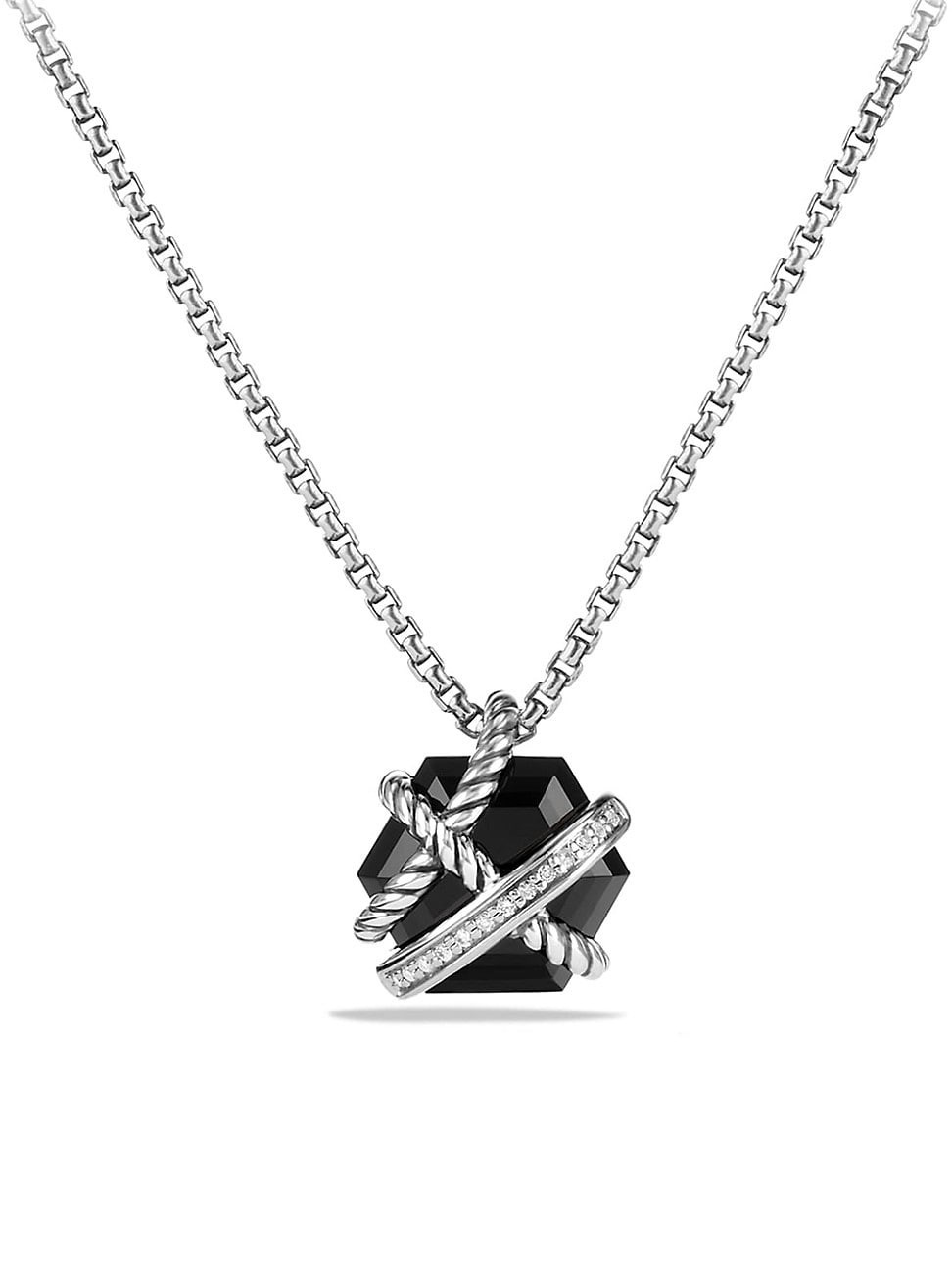 Women's Cable Wrap Necklace in Sterling Silver - Black Onyx | Saks Fifth Avenue