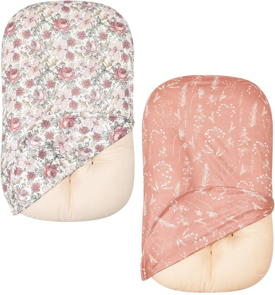 Little Jump 2 Pack Western Wild Flowers Baby Lounger Cover Soft Cotton Slipcover Fits Newborn Lou... | Amazon (US)
