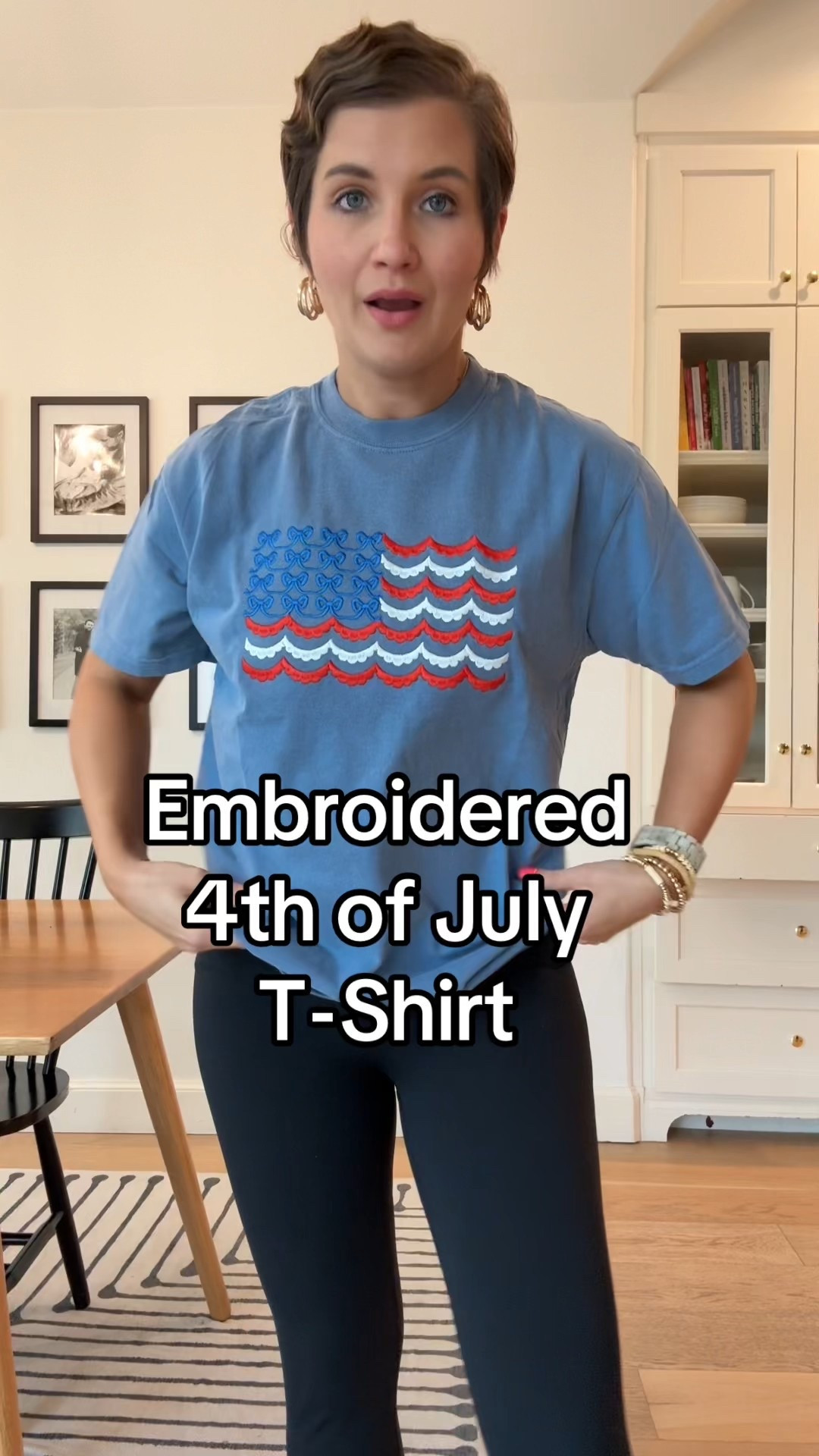 Cutest embroidered bow tshirt for the 4th of July! #4thofjulyoutfit 

#LTKSaleAlert #LTKFindsUnder50 #LTKSeasonal