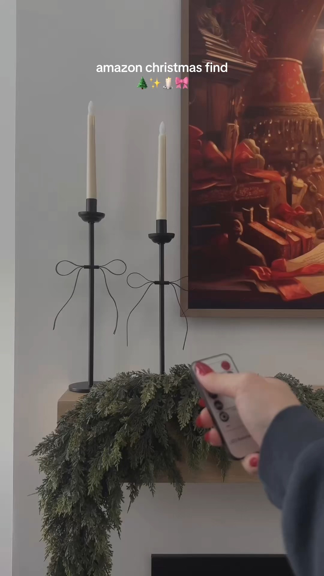 Amazon home finds / Amazon christmas finds / Amazon christmas / Amazon finds / bow candlesticks 

#LTKSeasonal #LTKHoliday #LTKHome