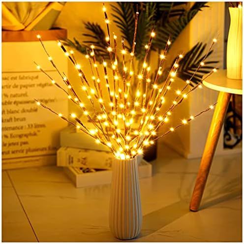 Lights Twig - 60 LED Waterproof & Battery Operated Branch Lights for Vases, Magical Light Up Twig... | Amazon (US)