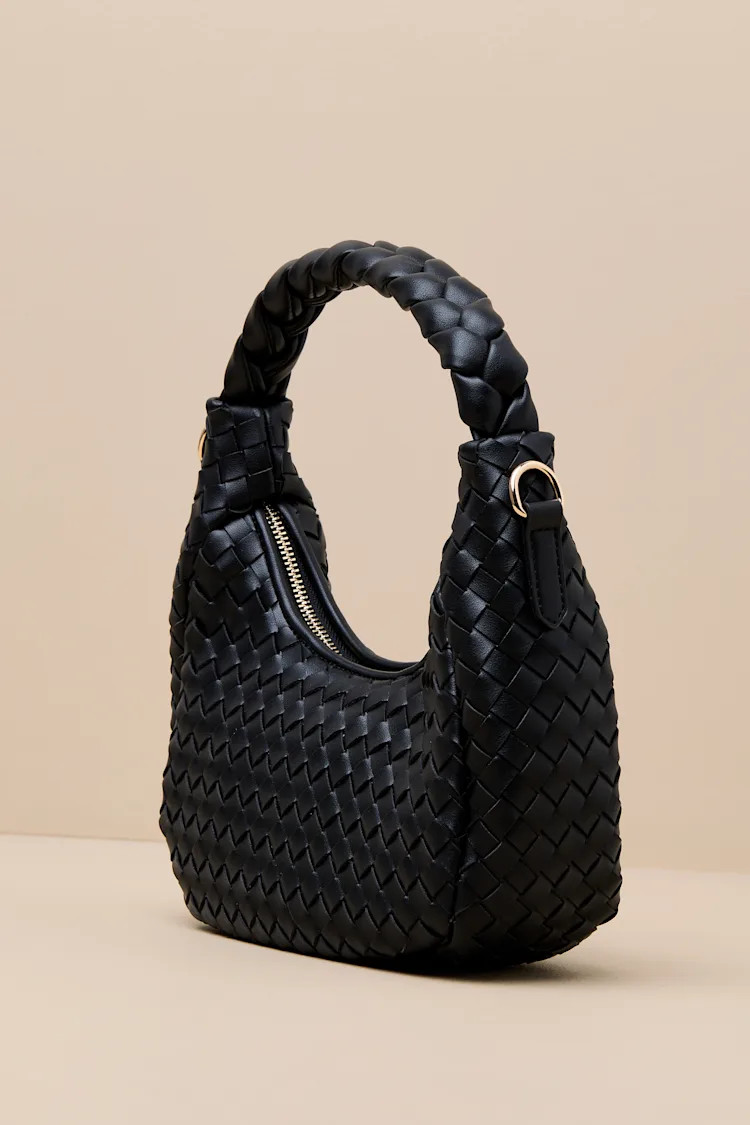 Hadara Black Woven Crossbody Handbag | Lulus