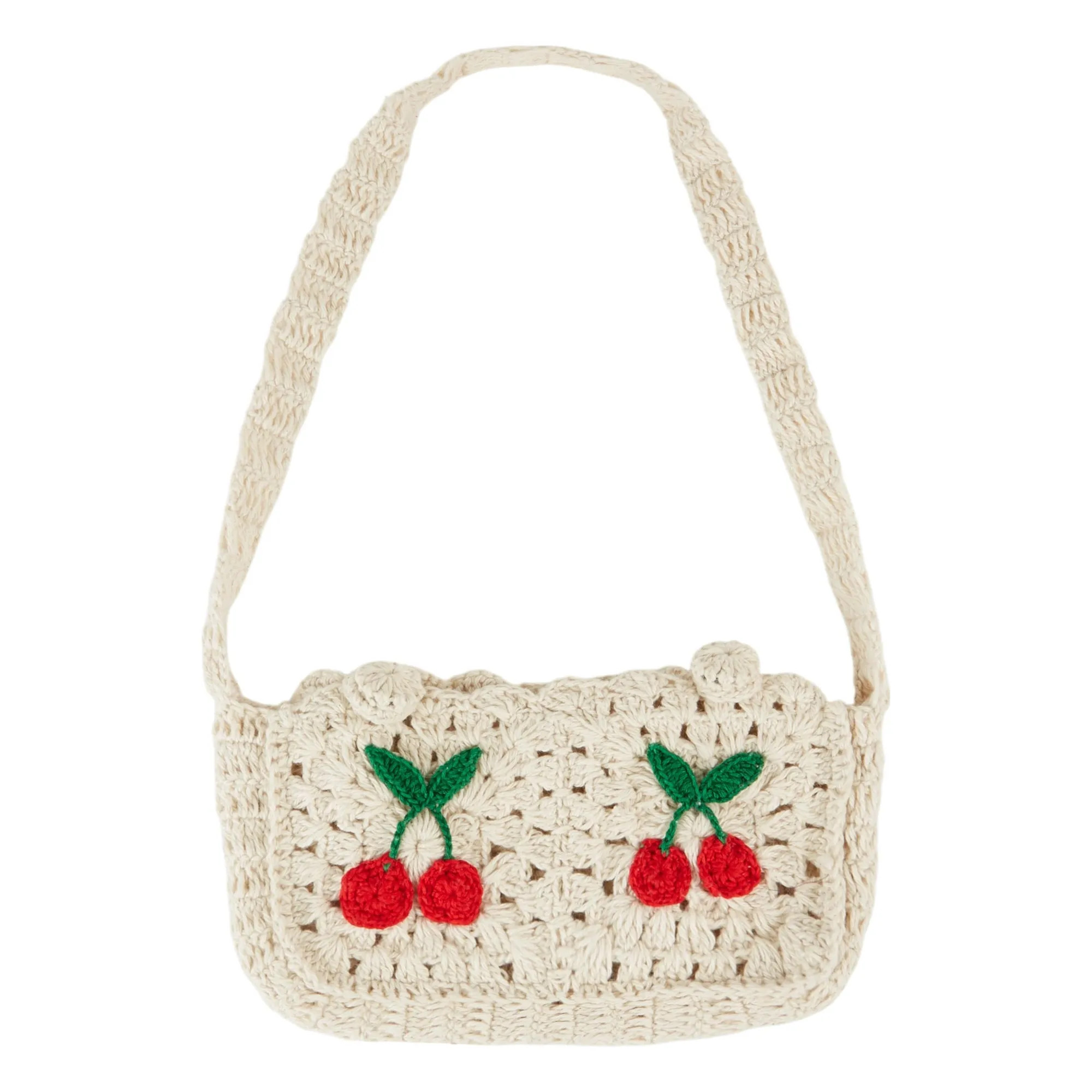 Cherry Crochet Bag | Cream | Smallable