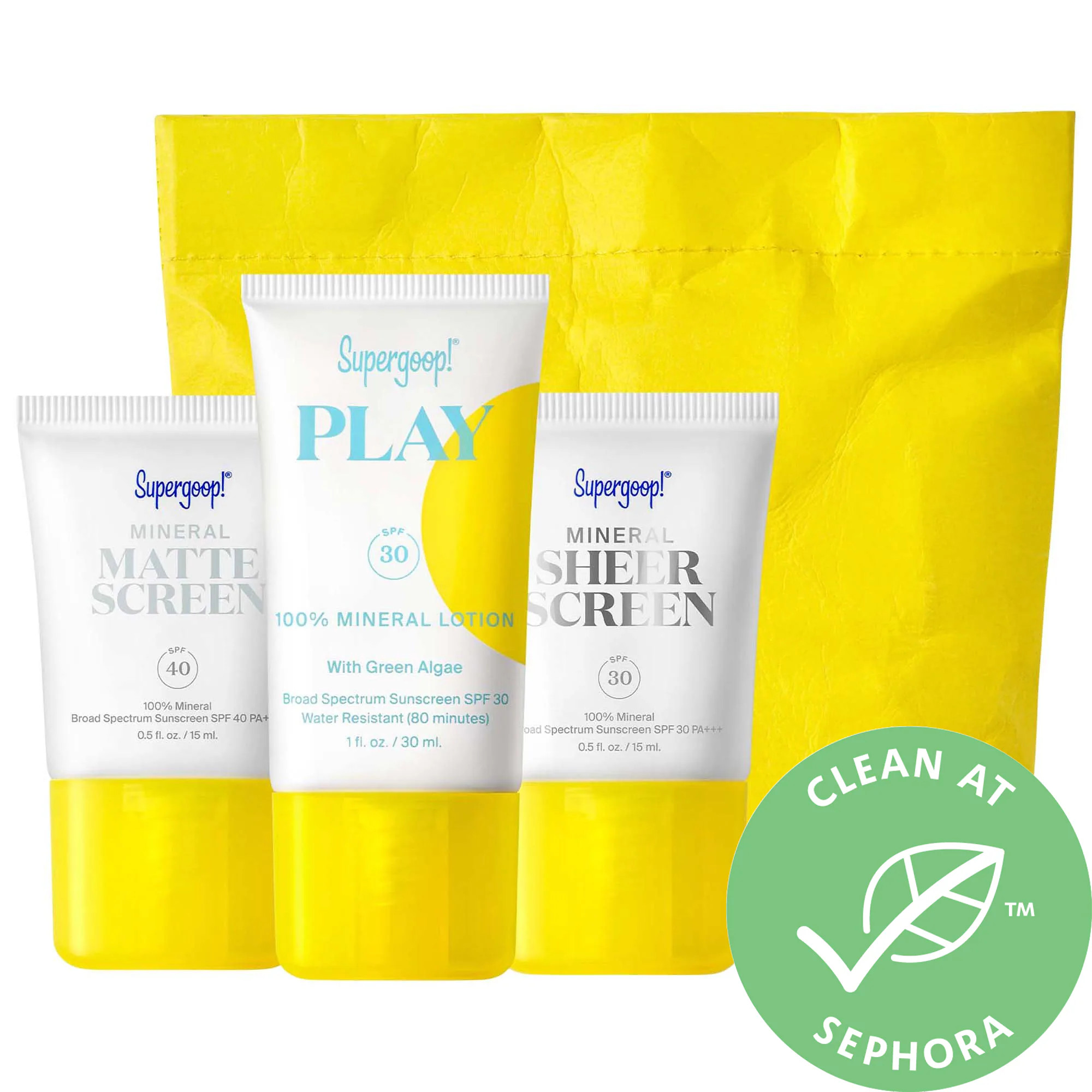 Supergoop! 100% Mineral SPF Starter Kit | Sephora (US)