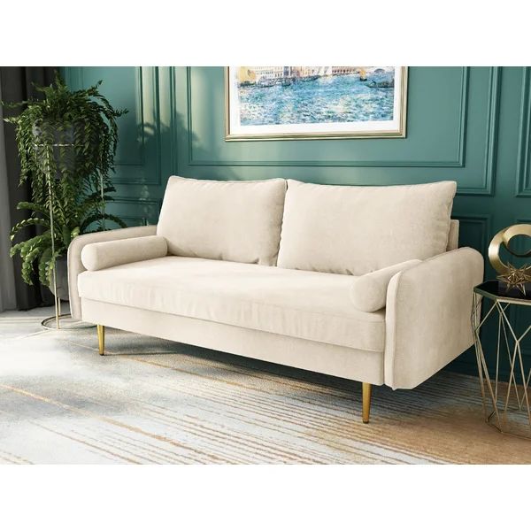 71.2''Wide Velvet Round Arm Sofa | Wayfair North America