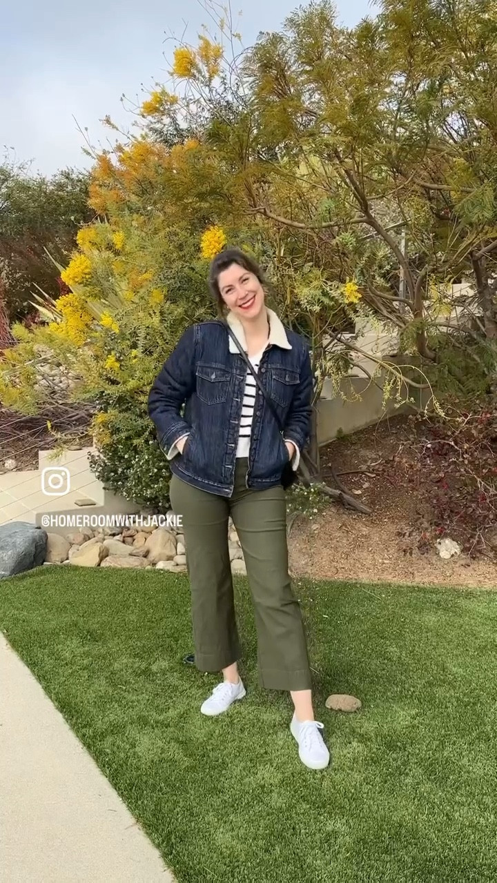 75 hard style challenge, day 62

Abercrombie tank
Anthropologie Maeve Colette pants
Old Navy sweater
J.Crew sherpa denim jacket
Superga sneakers

Tall girl style, curvy, spring outfit, casual style, los angeles, California, wide hips, travel outfit, hourglass, spring style

#LTKtravel #LTKfindsunder50 #LTKstyletip