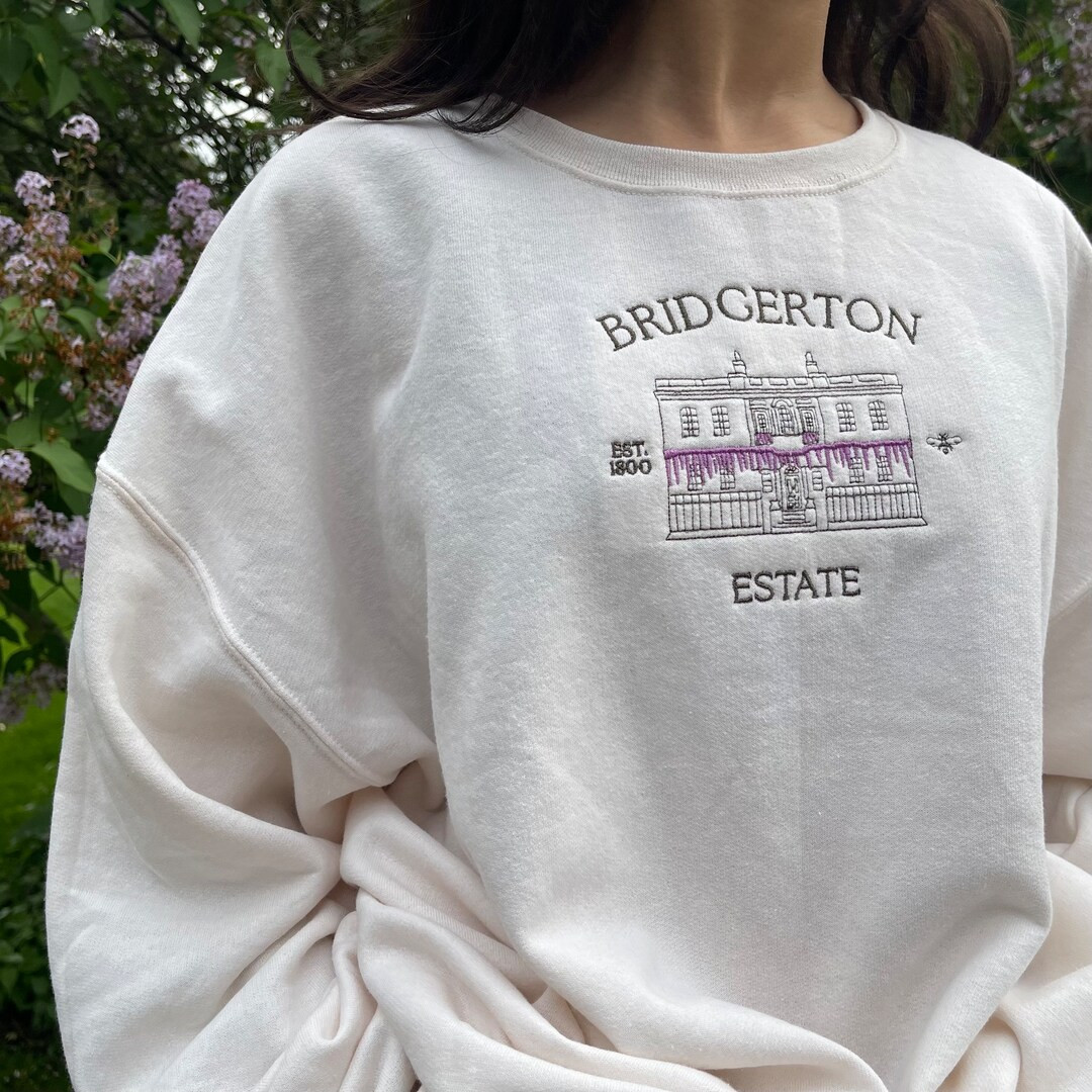Embroidered Sweatshirt: Bridgerton Estate Polin - Etsy | Etsy (US)