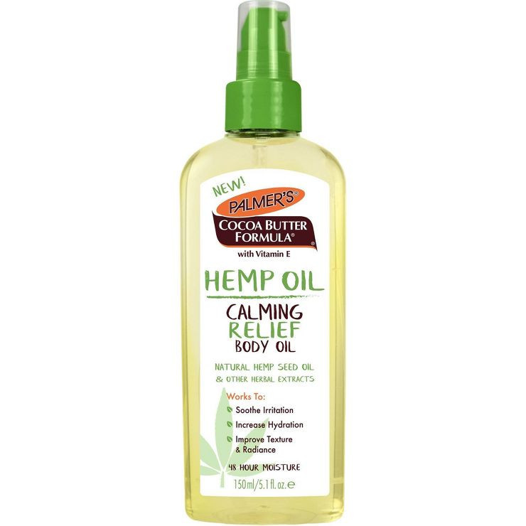 Palmers Cocoa Butter Formula Calming Relief Hemp Body Oil - 5.1 fl oz | Target