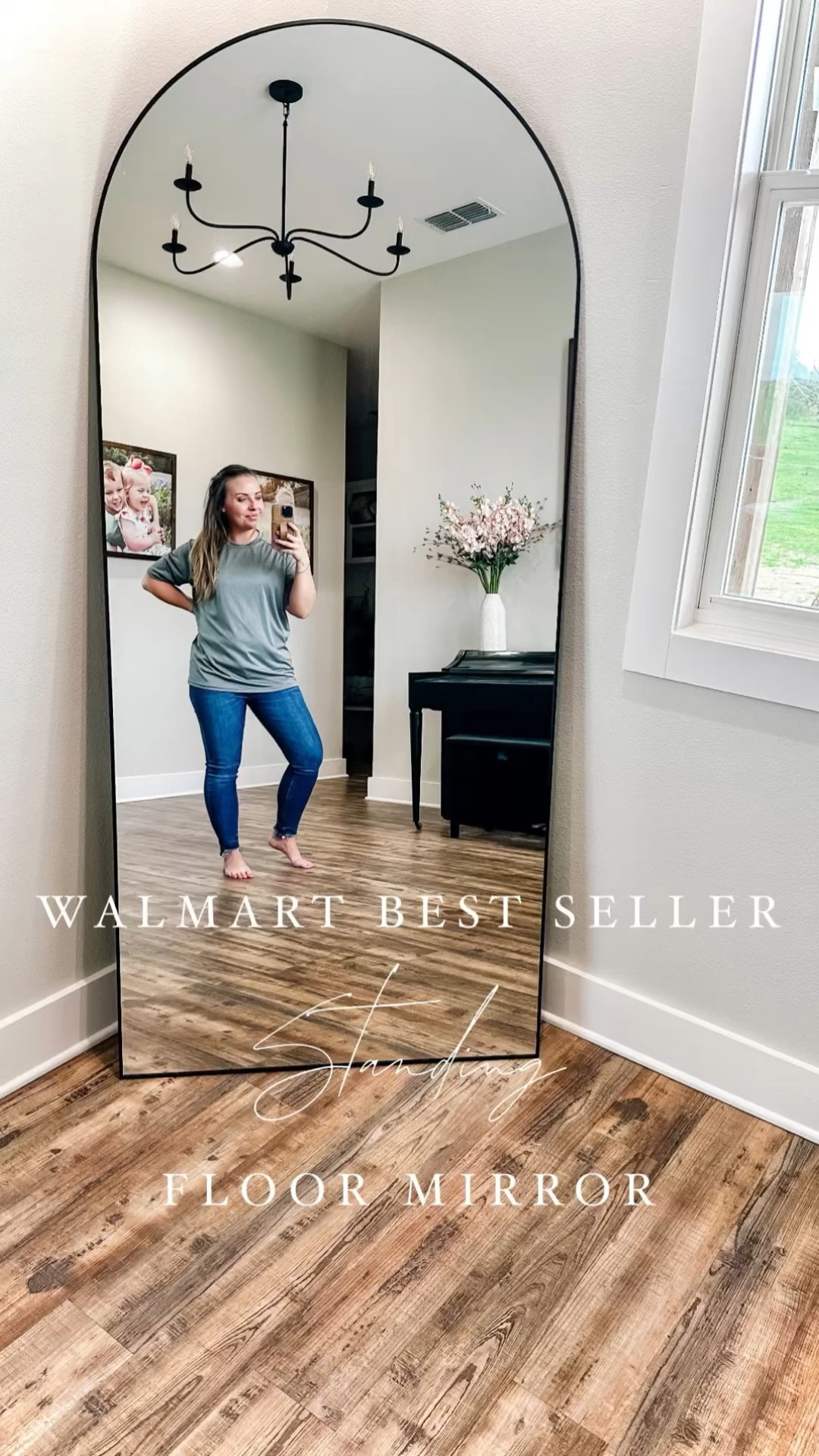 This Walmart Best Seller is currently on sale and such a good buy! It really elevates this room and it is perfect for mirror selfies! 

Black Arch Full Length Mirror | Oversized Floor Mirrors for Standing| 

#LTKsalealert #LTKhome #LTKVideo
