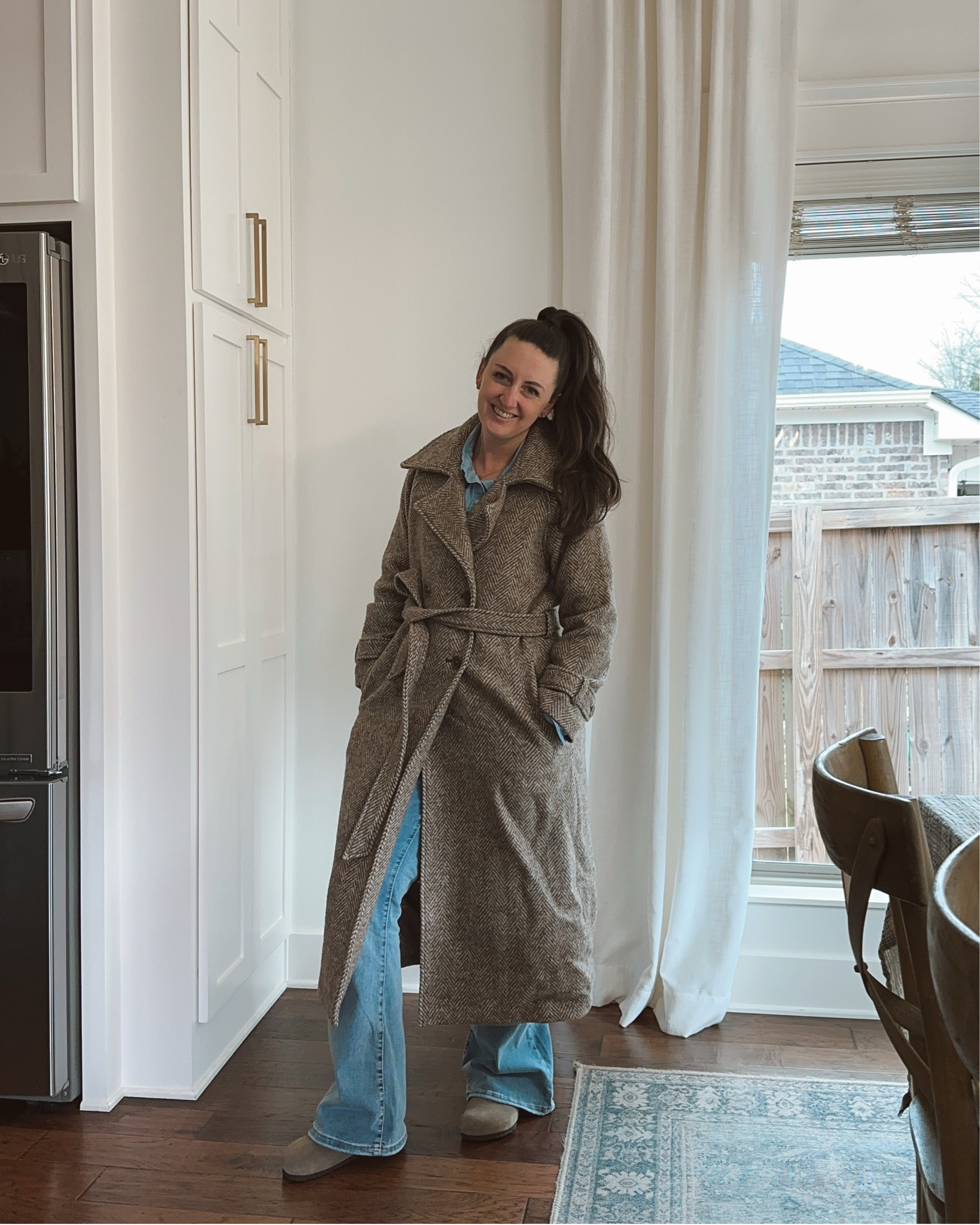 I was looking for a coat to wear my bulky sweaters under & that was longer for the really cold days. I caught this coat 30% off last week. If you’re looking for a good winter coat, it’s one of their best sellers! 

I sized up one, so my sweaters & sweatshirts would fit under & ordered the petite, so it wasn’t too long with me sizing up. The length of the arms & coat itself are perfect! 

For reference, I’m 5’4” and would normally order a small, but ordered a medium. 

#LTKootd