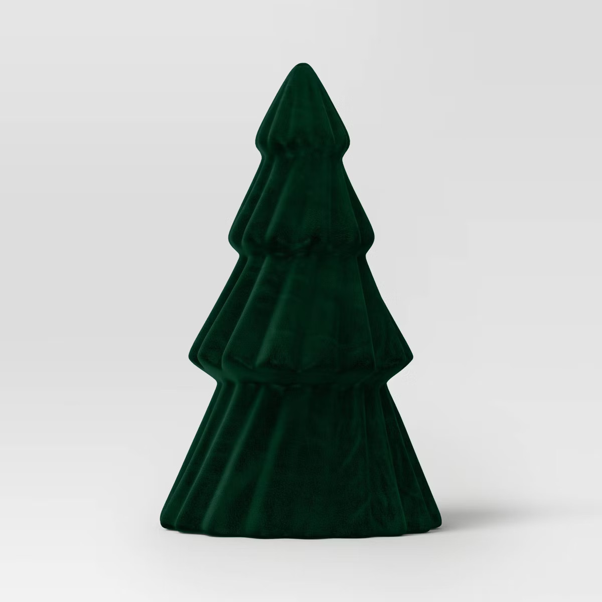 Flocked Ceramic Tree Christmas Sculpture - Wondershop™ Dark Green | Target