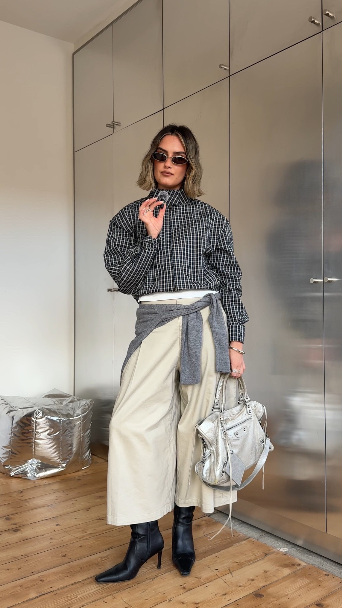 Check jacket, culottes, knee high boots, grey jumper, Uniqlo 

#LTKspring #LTKuk #LTKstyletip