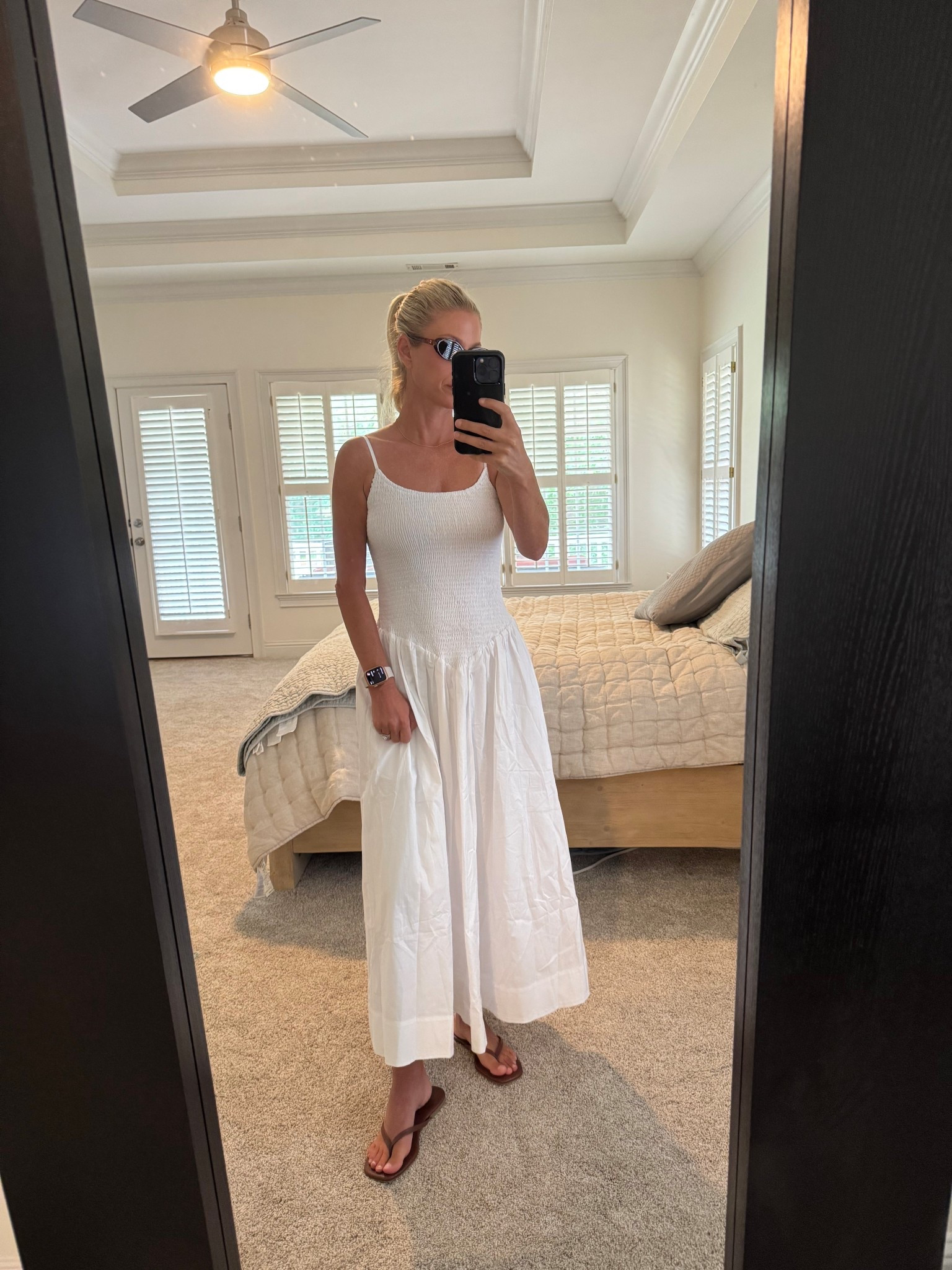 July 4th outfit , maxi dress , drop waist dress , white dress , summer outfit , Italy outfit , travel wear , Greece look 

#LTKTravel #LTKSummerEdit #LTKSeasonal