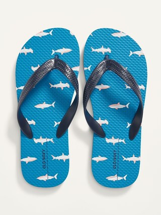 Patterned Plant-Based Flip-Flop Sandals for Kids | Old Navy (US)