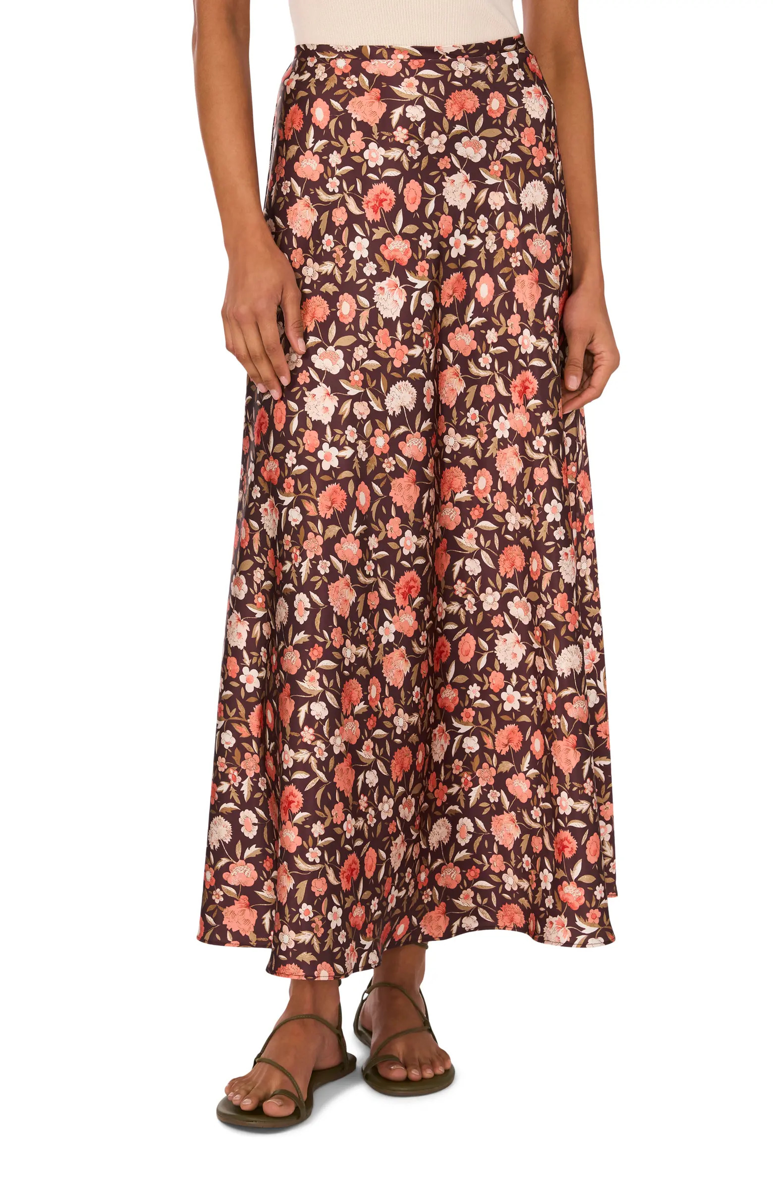 1.STATE Floral Bias Cut Midi Skirt | Nordstrom | Nordstrom