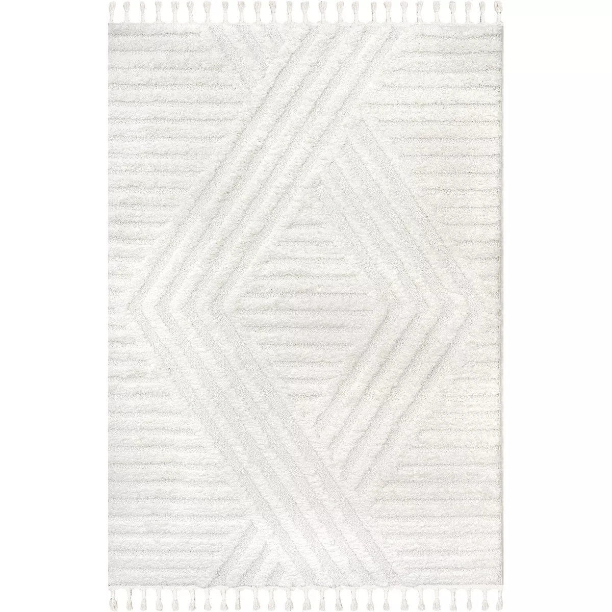 Nuloom Risette Geometric Shag Tassel Indoor Area Rug | Target
